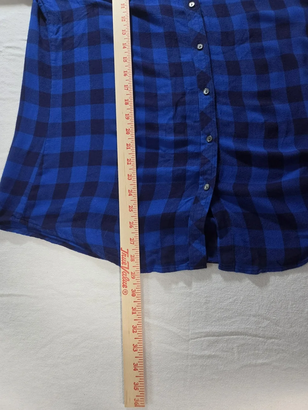 Banana Republic Blue and Black Plaid Button-Down Shirt